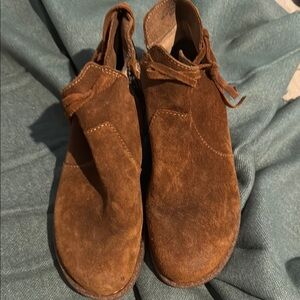 Born Brown Ankle Boots with Suede Finish